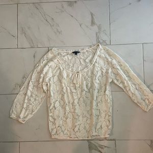Ivory Lace Blouse